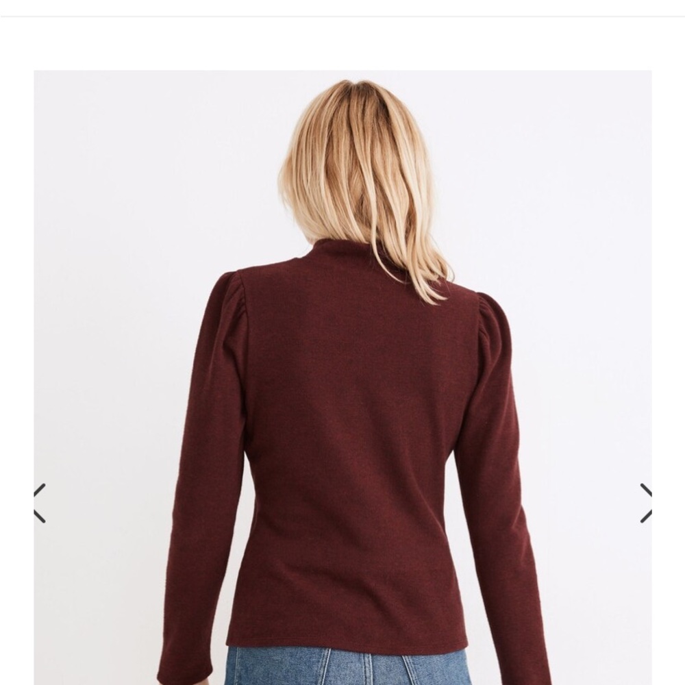 Madewell Women's (Re)Source Plush Sleeve Top Size Medium - Picture 9 of 9